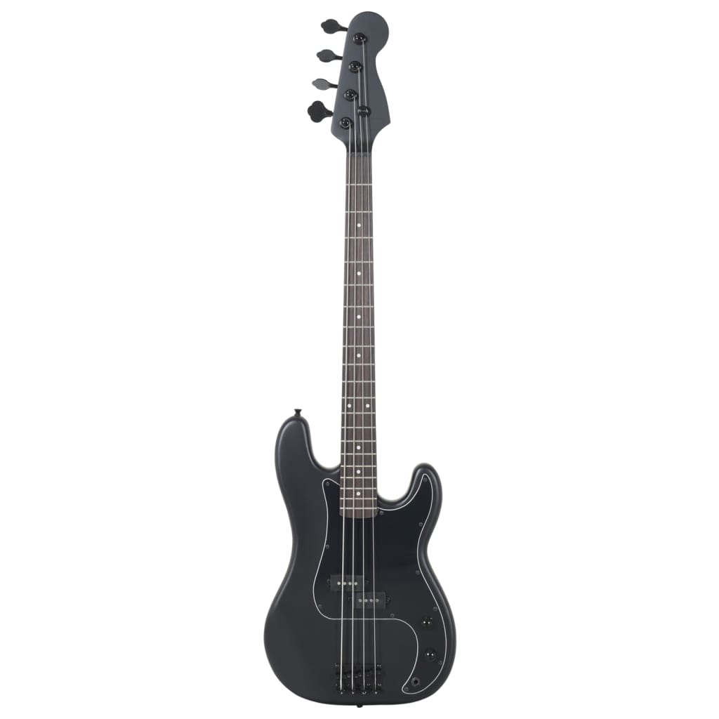 Chitara bass electrică începători, cu husă, negru, 4/4 46"