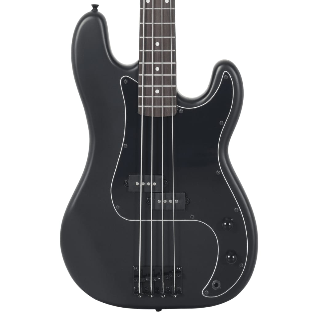 Chitara bass electrică începători, cu husă, negru, 4/4 46"