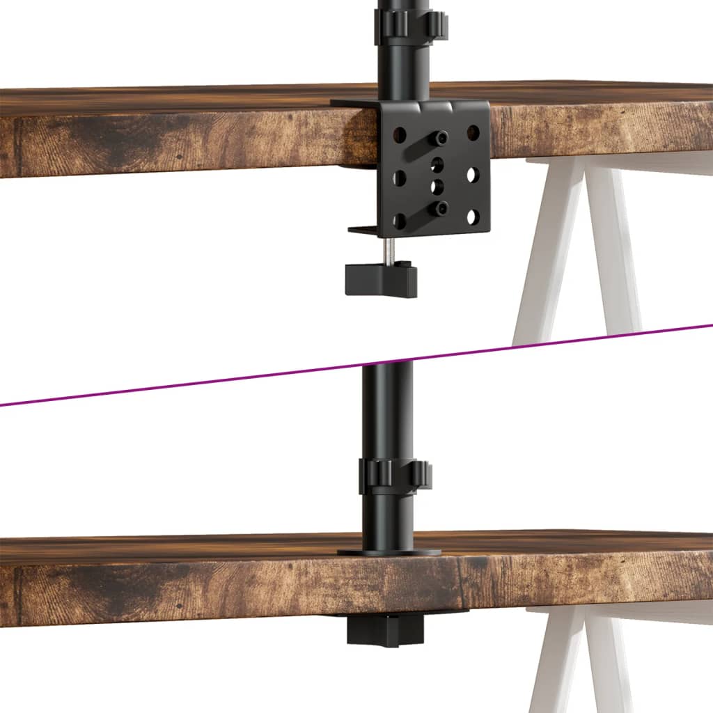 Suport de perete pentru monitor vesa 75/100 mm, negru, oțel