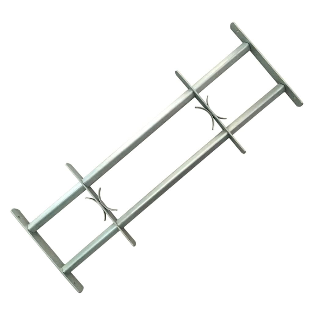 Grilaje de siguranță reglabile ferestre, 2 buc., 1000-1500 mm